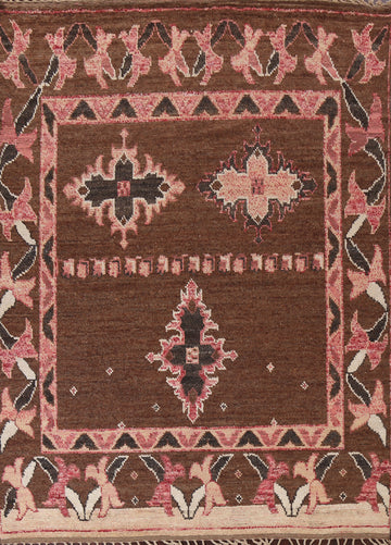 Geometric Moroccan Wool Area Rug 8x10