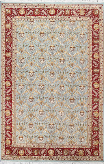 Vegetable Dye Kashan Wool Area Rug 6x9
