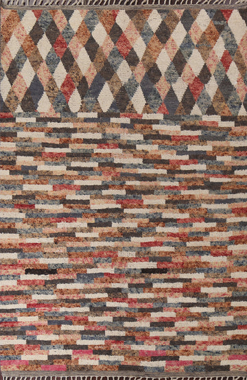 Handmade Moroccan Oriental Area Rug 8x11
