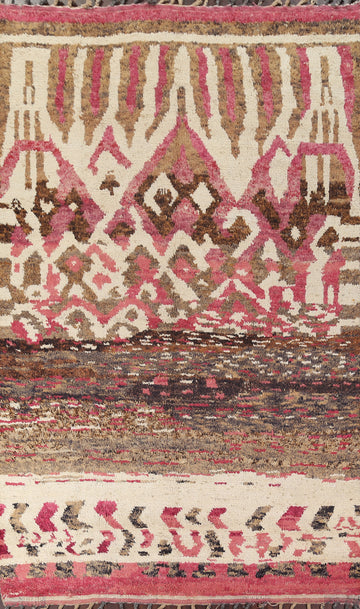 Wool Moroccan Handmade Area Rug 7x11