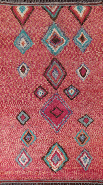 Geometric Moroccan Handmade Area Rug 6x10