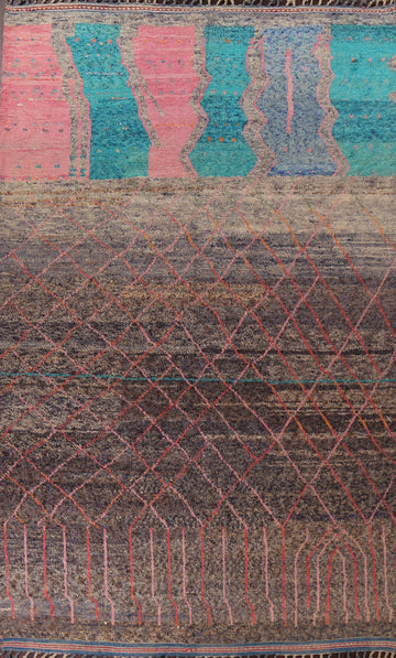 Large Wool Moroccan Handmade Rug 10x15