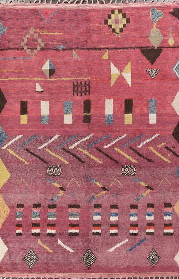 Tribal Moroccan Oriental Area Rug 8x11