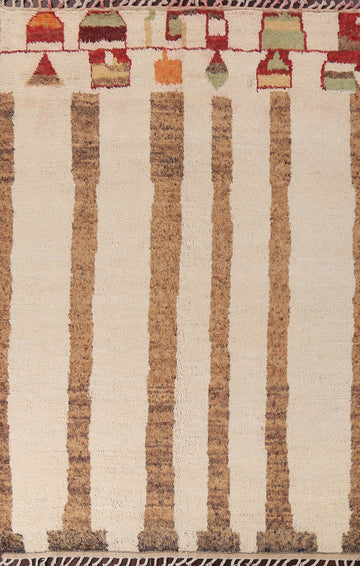 Handmade Moroccan Wool Area Rug 7x11