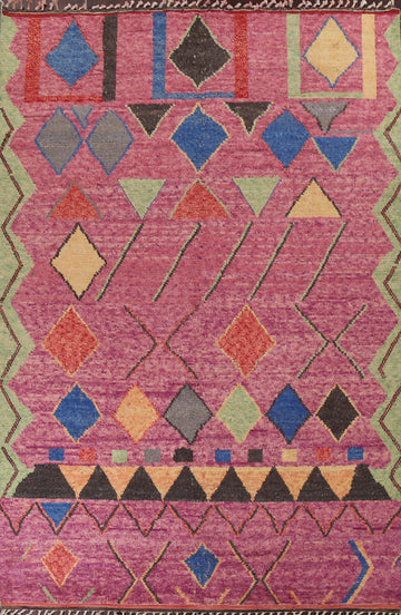 Geometric Moroccan Handmade Area Rug 9x13
