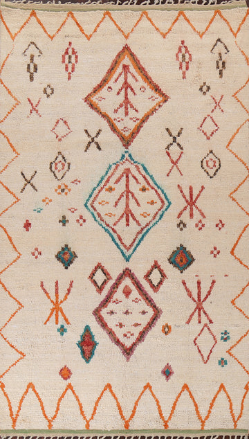 Tribal Moroccan Handmade Area Rug 7x11
