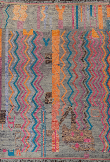 Chevron Moroccan Oriental Area Rug 8x11