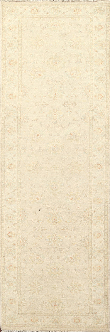 Vegetable Dye Peshawar Chobi Wool Runner Rug 3x10