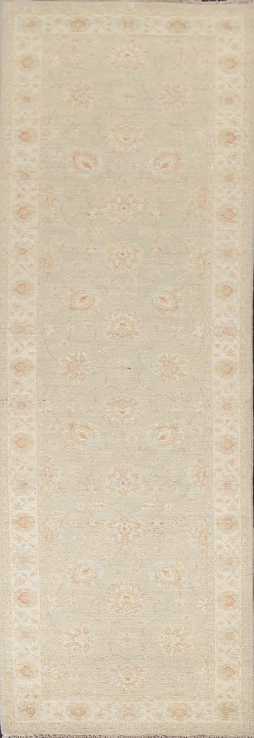 Vegetable Dye Peshawar Chobi Oriental Runner Rug 3x10