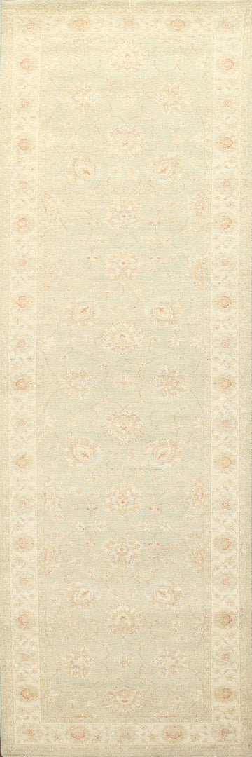 Vegetable Dye Peshawar Chobi Handmade Runner Rug 3x10
