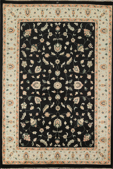 Vegetable Dye Peshawar Chobi Oriental Area Rug 6x8