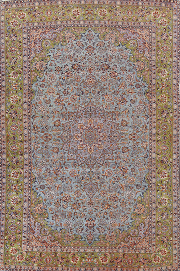 Vintage Kashan Persian Area Rug 9x13