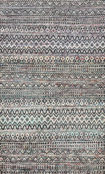 Chevron Style Abstract Oriental Area Rug 6x9