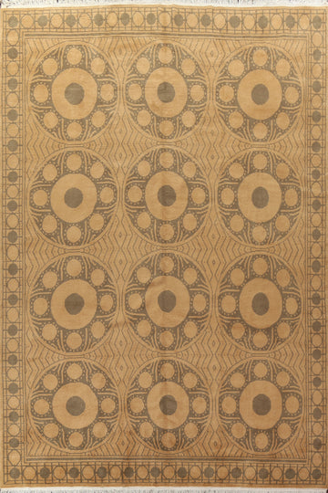 Vegetable Dye Large Nepalese Wool Area Rug 12x15