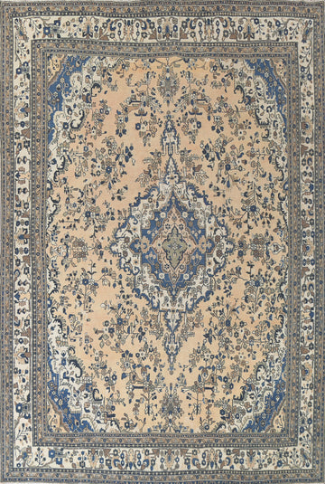 Vintage Wool Hamedan Persian Area Rug 10x13