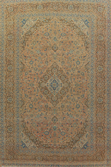Traditional Large Kashan Persian Area Rug 10x15