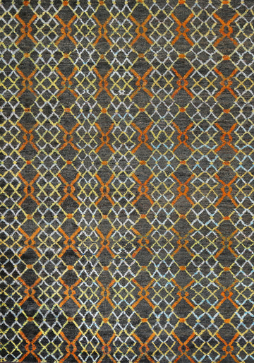 Geometric Moroccan Handmade Area Rug 8x11
