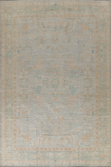Vegetable Dye Oushak Turkish Area Rug 9x12