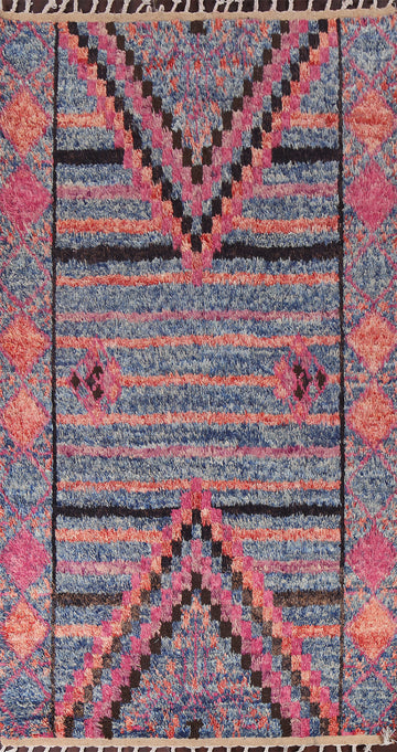 Wool Moroccan Handmade Area Rug 6x10