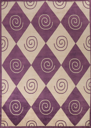 Vegetable Dye Nepalese Wool Area Rug 9x11