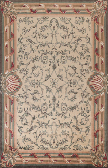 Vegetable Dye Nepalese Wool Area Rug 9x12