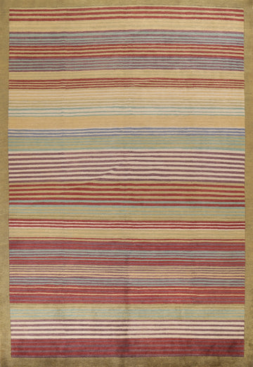 Vegetable Dye Nepalese Wool Area Rug 9x12