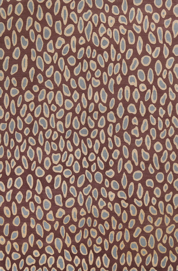 Vegetable Dye Nepalese Animal Print Area Rug 9x12