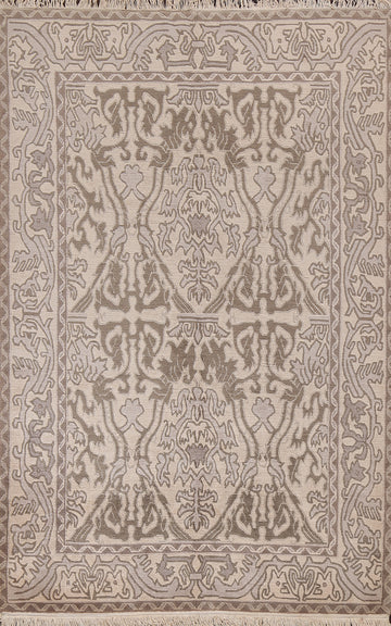 Vegetable Dye Nepalese Oriental Area Rug 6x9