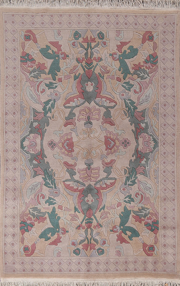 Vegetable Dye Nepalese Wool Area Rug 5x7