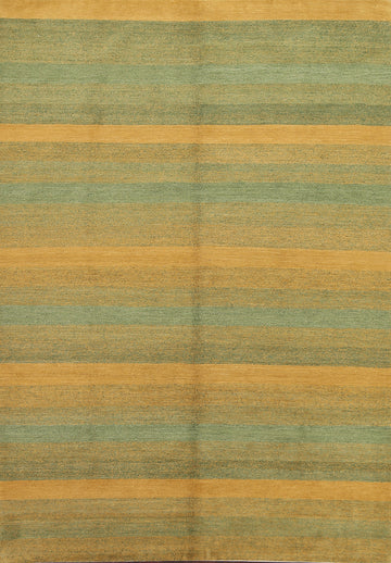 Vegetable Dye Nepalese Striped Area Rug 6x9