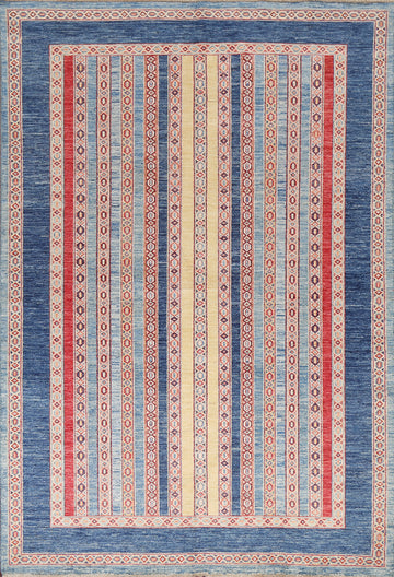 Vegetable Dye Moharramat Wool Area Rug 5x8