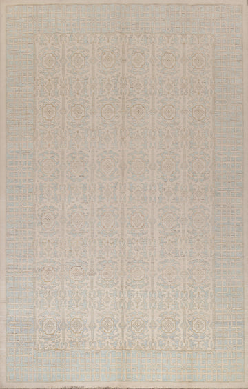 Vegetable Dye Muted Khotan Wool Area Rug 9x12
