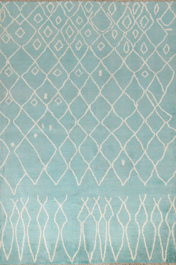 Vegetable Dye Trellis Moroccan Oriental Area Rug 6x8