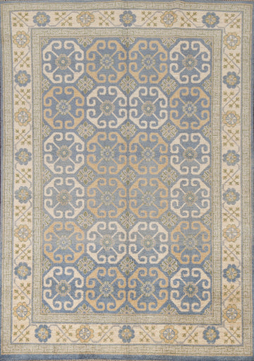 Vegetable Dye Khotan Oriental Area Rug 4x7