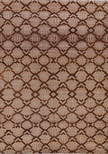 Wool Geometric Gabbeh Kashkoli Oriental Area Rug 6x8