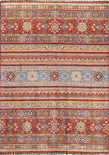 Vegetable Dye Wool Super Kazak Oriental Rug 6x8