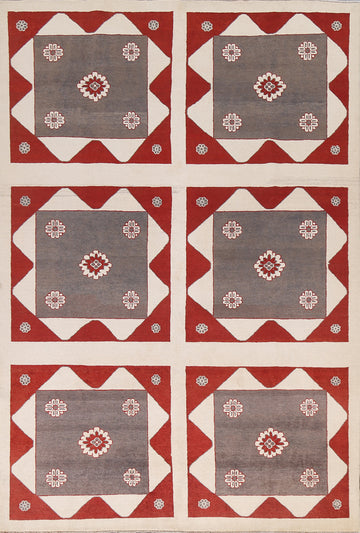 Geometric Gabbeh Kashkoli Oriental Area Rug 6x8