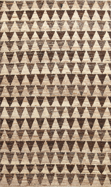 All-Over Geometric Gabbeh Kashkoli Oriental Wool Rug 6x10