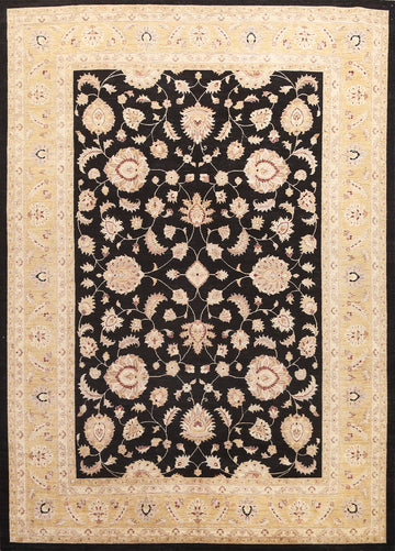 Vegetable Dye Chobi Peshawar Oriental Area Rug 9x12