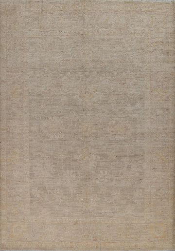 Vegetable Dye Wool Oushak Turkish Rug 9x11