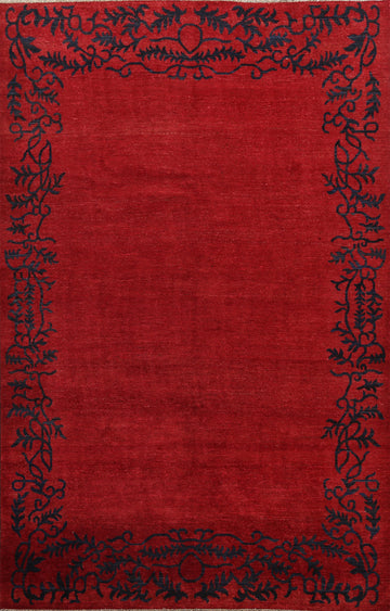 Red Gabbeh Kashkoli Oriental Area Rug 6x10
