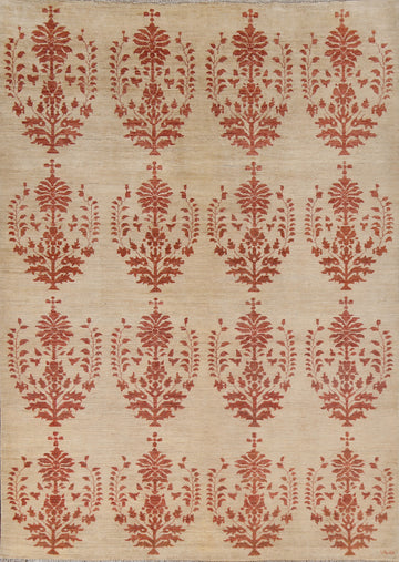 Handmade Wool Art & Craft Oriental Area Rug 6x8