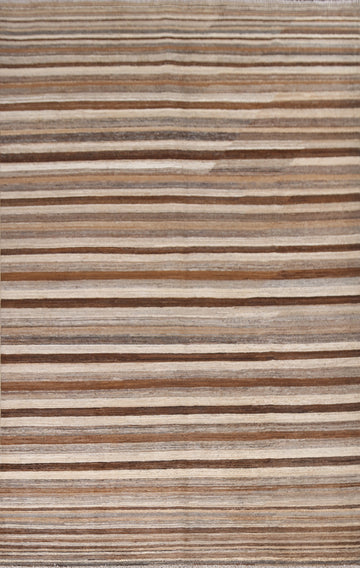 Striped Gabbeh Kashkoli Oriental Modern Rug 7x10