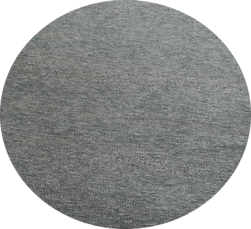 Contemporary Gray Gabbeh Round Wool Rug 8x8