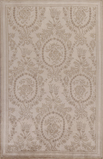 Vegetable Dye Nepalese Oriental Area Rug 6x9