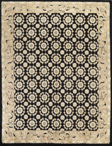 Vegetable Dye Wool Nepalese Oriental Area Rug 8x10