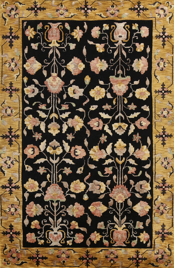 Vegetable Dye Nepalese Oriental Wool Rug 6x9