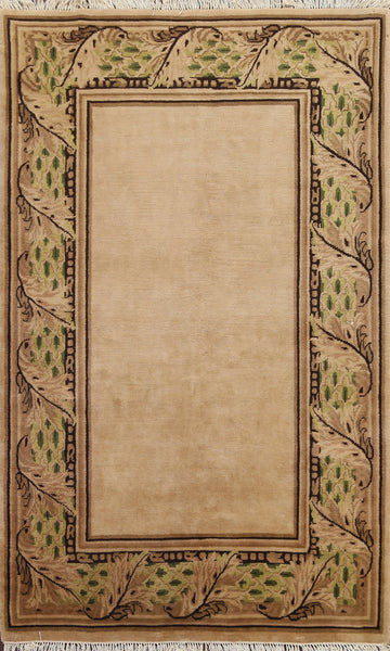 Vegetable Dye Nepalese Oriental Wool Rug 6x9