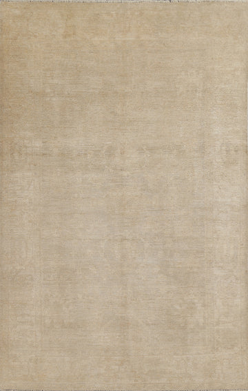 Vegetable Dye Muted Oushak Oriental Area Rug 6x9