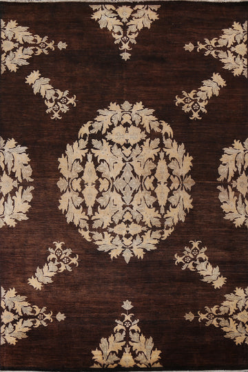 Vegetable Dye Chobi Peshawar Oriental Area Rug 7x10